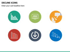 Decline Icons PPT Slide 4