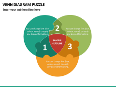 Venn Diagram Puzzle PPT Slide 2