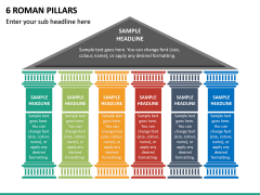 6 Roman Pillars PPT Slide 2