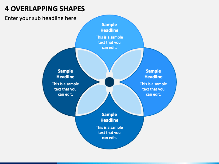 4 Overlapping Shapes PPT Slide 1