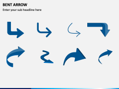 Bent Arrow PPT Slide 1