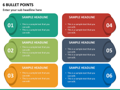 6 Bullet Points PPT Slide 2