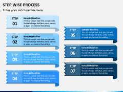 Step Wise Process PPT Slide 9