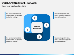 Overlapping Shape - Square PPT Slide 1