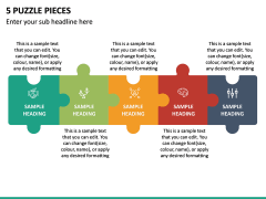 5 Puzzle Pieces PPT Slide 2