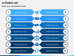 14 Points List PPT Slide 1