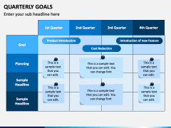 Quarterly Goals PPT Slide 1