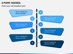 6 Point Agenda PPT Slide 1