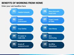 Benefits of Working From Home PPT Slide 1