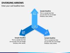 Diverging Arrows PPT Slide 12