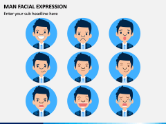 Man Facial Expression PPT Slide 7