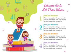 International Day of the Girl Child free PPT slide 4
