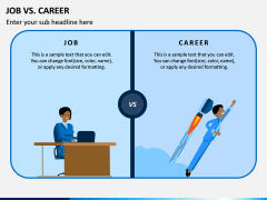 Job Vs Career PPT Slide 1