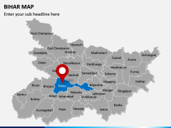 Bihar Map PPT Slide 2