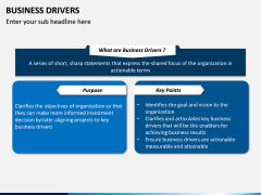 Business drivers free PPT slide 1