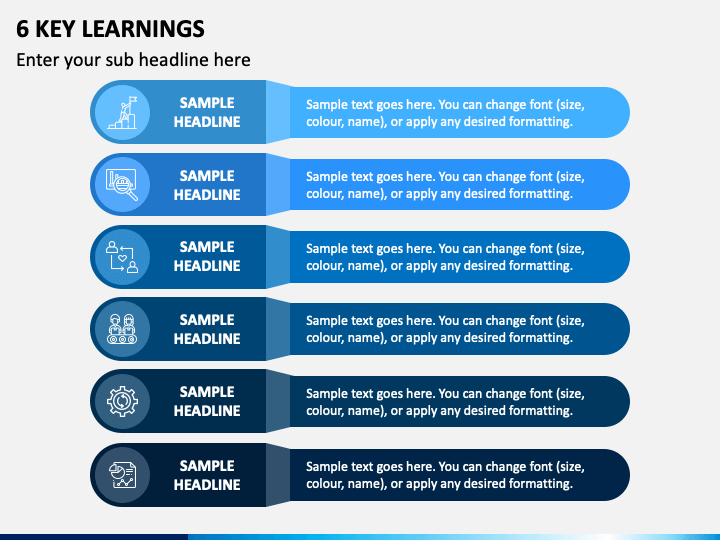6 Key Learnings PPT Slide 1