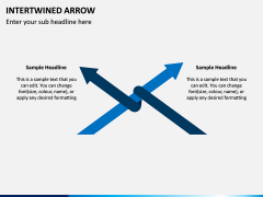 Interwined Arrow PPT Slide 8
