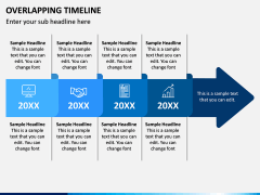 Overlapping Timeline PPT Slide 1