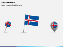 Iceland Flag PPT Slide 1