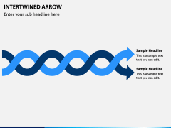 Interwined Arrow PPT Slide 7