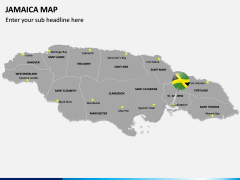 Jamaica Map PPT Slide 2