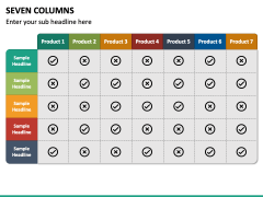 Seven Columns PPT Slide 2