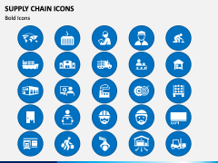 Supply Chain Icons PPT Slide 1
