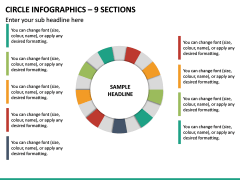 Circle Infographics – 9 Sections PPT Slide 2