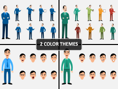 Man Facial Expression PPT Cover Slide