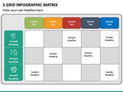 5 Grid Infographic Matrix PPT Slide 2