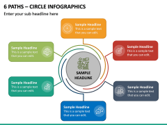 6 Paths - Circle Infographics PPT Slide 2