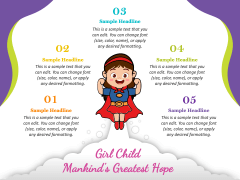 International Day of the Girl Child free PPT slide 5