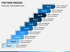 Step Wise Process PPT Slide 10