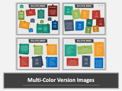Bulletin Board Multicolor Combined