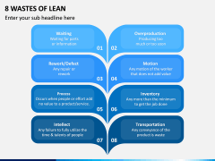8 Wastes of Lean PPT Slide 2