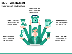 Multi Tasking Man PPT Slide 2
