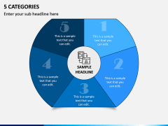 5 Categories PPT Slide 1