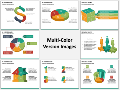 3D Puzzle Shapes Multicolor Combined