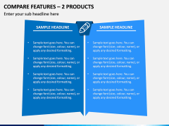 Compare Features - 2 Products PPT Slide 1