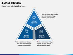 3 Stage Process PPT Slide 1