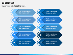 10 Choices PPT Slide 1