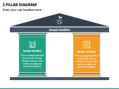 2 Pillar Diagram PPT Slide 2