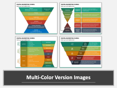 Digital Marketing Funnel PPT Multicolor Combined