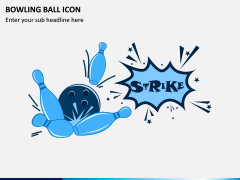 Bowling Ball Icons PPT Slide 5