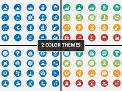 Goal Achievement Icons PPT Cover Slide