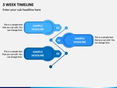 3 Week Timeline PPT Slide 1
