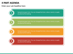 4 Part Agenda PPT Slide 2