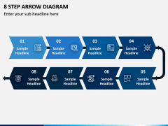 8 Step Arrow Diagram PPT Slide 1
