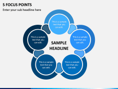 5 Focus Points PPT Slide 1
