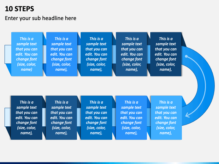 10 Steps PPT Slide 1